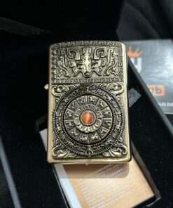 CHIEF ANTIQUE Oil Lighter (Golden)