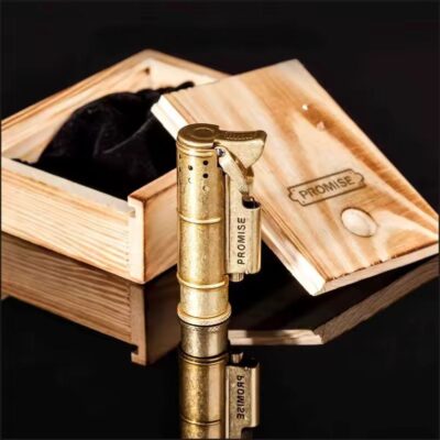 Promise Vintage Brass Oil Lighter