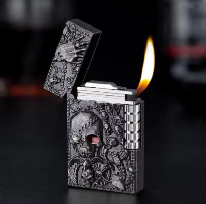 Unique Skull design Butane Gas Lighter