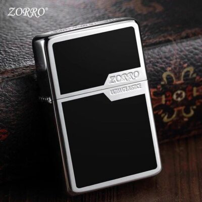 Zorro Classic Black Oil Lighter with 20ml free oil