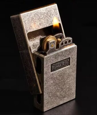 New Retro Grinding Wheel Oil Lighter