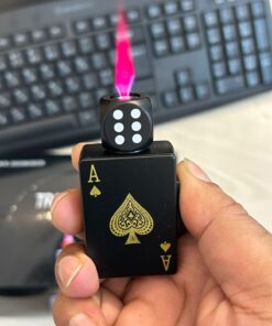 Red Flame Butane Gas Lighter with Fidget