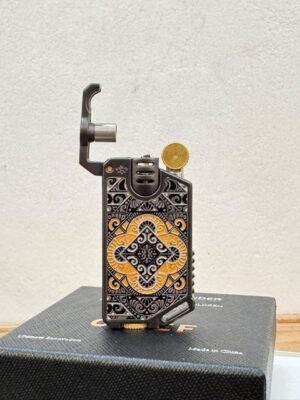 Chief engraved oil lighter